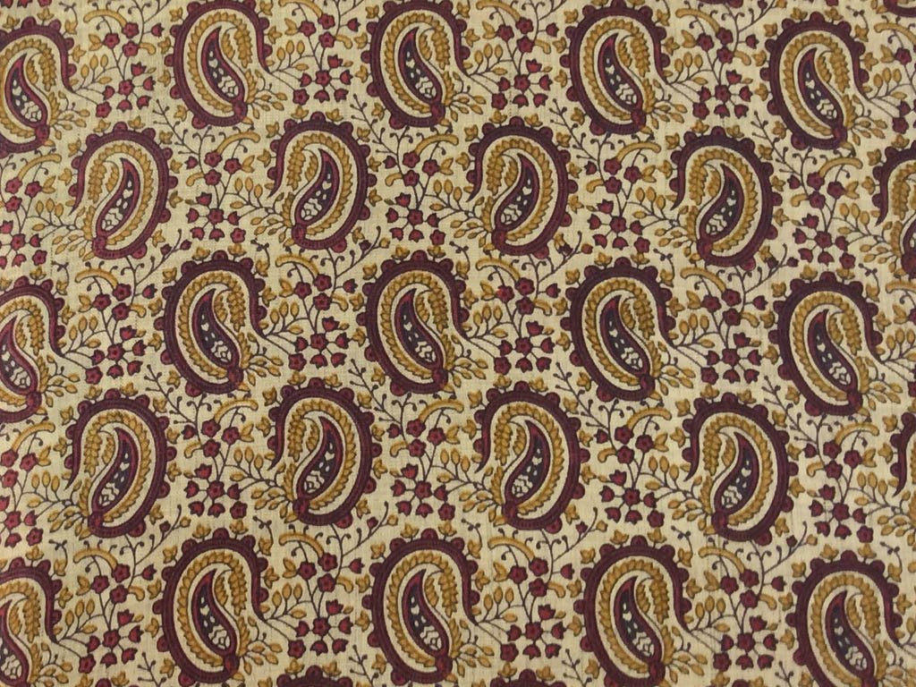 beige-maroon-paisleys-printed-khadi-fabric