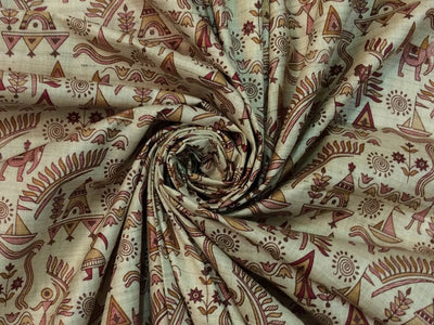 beige-multicolour-objects-printed-khadi-fabric