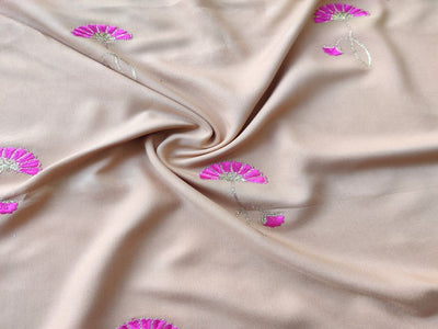 beige-rayon-fabric-with-pink-embroidered-flowers