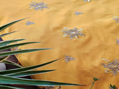 big-width-yellow-taffeta-silk-with-golden-floral-sequins-dori-work