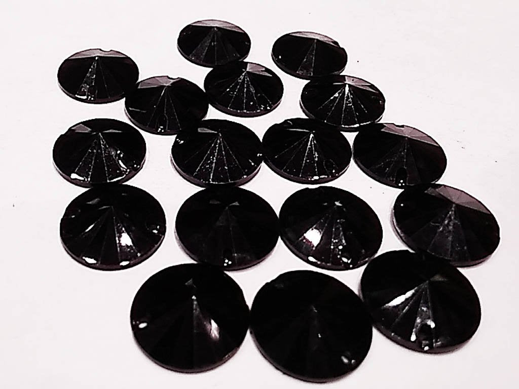 black-circular-2-hole-plastic-stones-16-mm