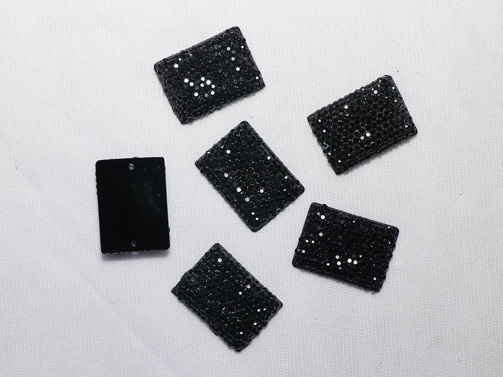 black-designer-rectangular-plastic-stones-18x25-mm