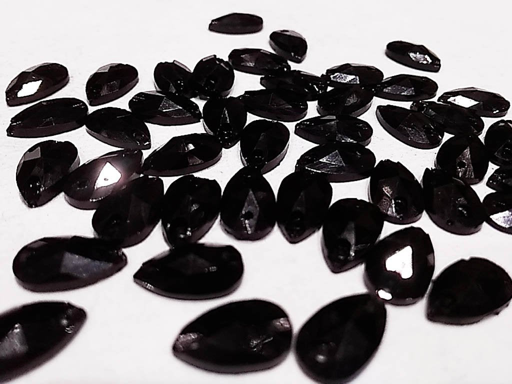 black-flat-drop-2-hole-plastic-stones-10x6-mm