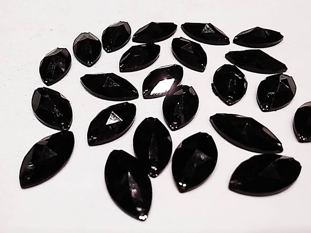 black-flat-eye-2-hole-plastic-stones-18x9-mm