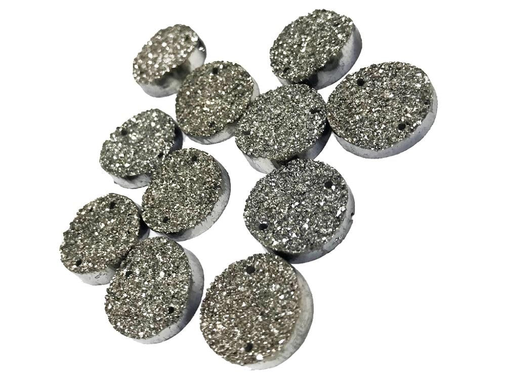 black-silver-circular-shiny-sugary-plastic-stones-16-mm