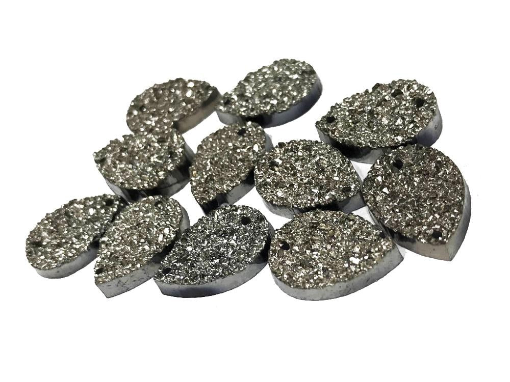black-silver-drop-shiny-sugary-plastic-stones-18x13-mm