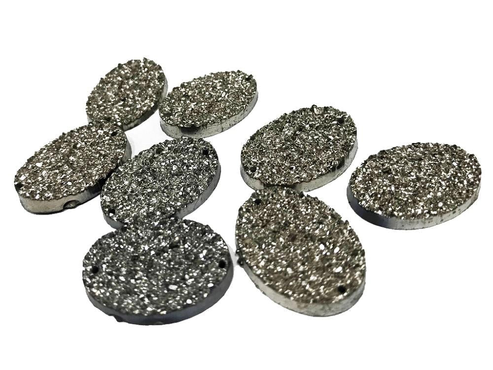 black-silver-oval-shiny-sugary-plastic-stones-25x18-mm