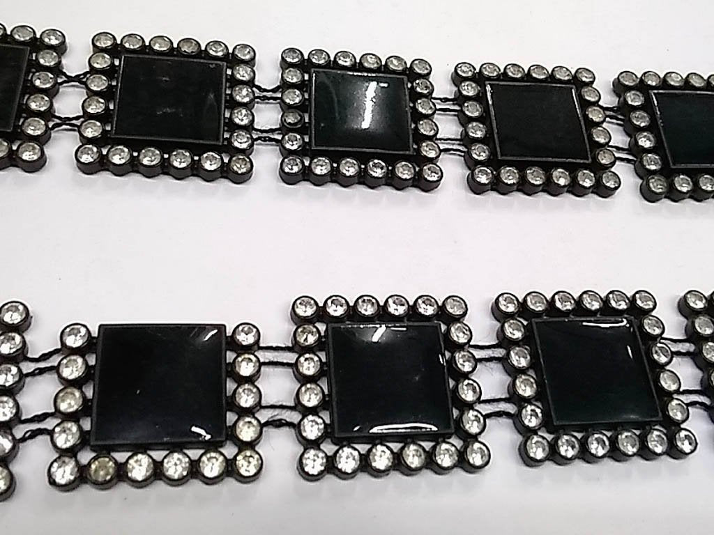 black-square-stone-studded-plastic-lace-with-enamel-fill-25x25-mm