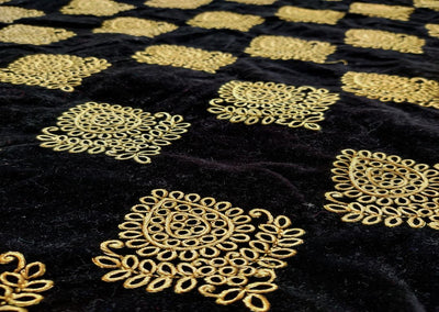 black-stiff-taffeta-velvet-with-golden-zari-work-butas-all-over-1