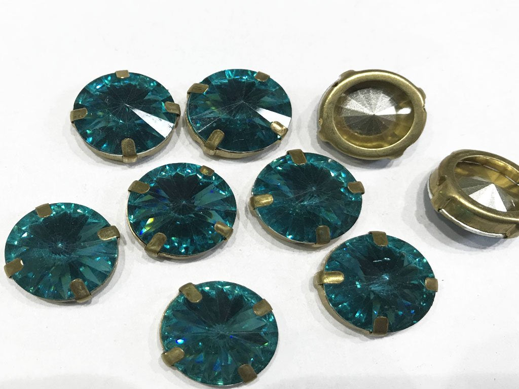 blue-circular-resin-stones-with-catcher-16-mm