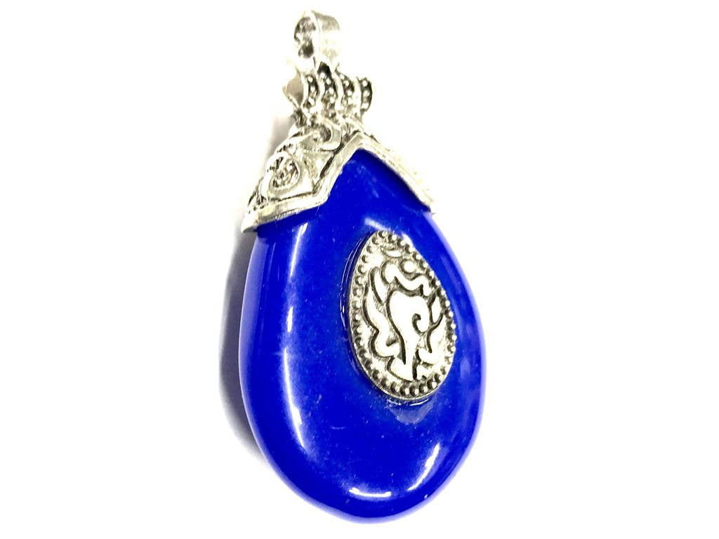 blue-drop-stone-pendant-with-silver-cap