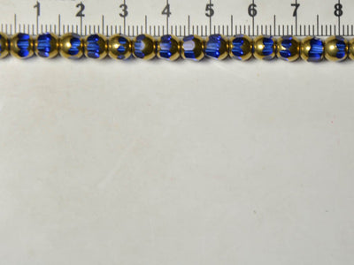 blue-golden-designer-circular-glass-beads-8-mm