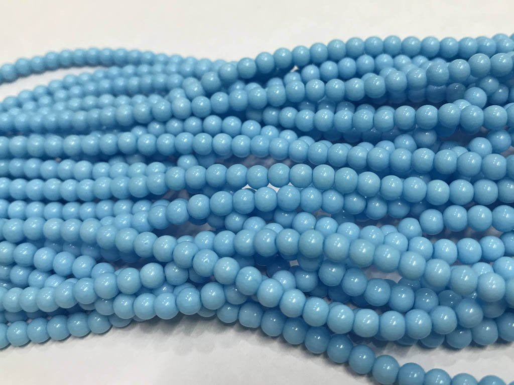 blue-pressed-glass-beads