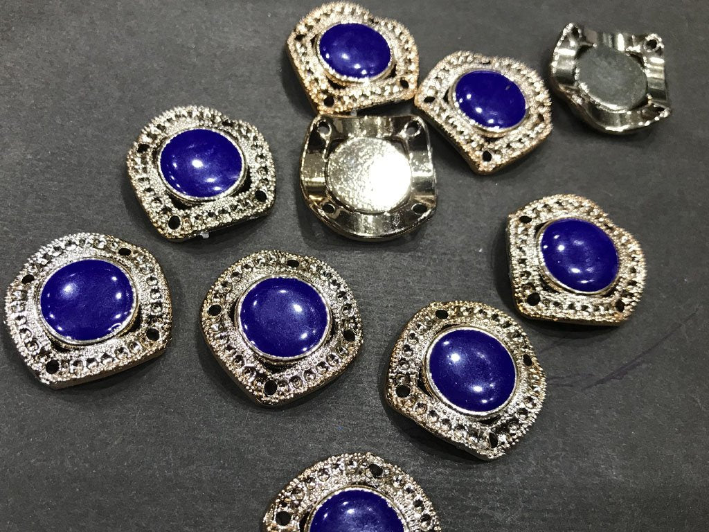 blue-square-plastic-stone-with-ccb-frame-enamel-fill-23-mm