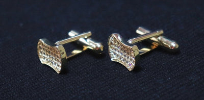bow-design-crystal-studded-golden-metallic-cufflinks
