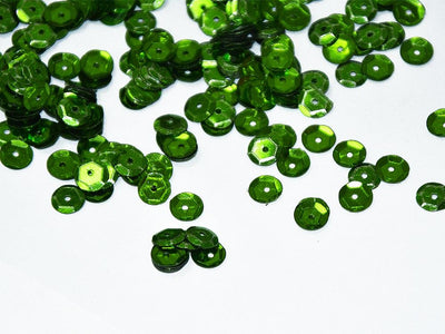 bright-dark-green-round-circular-plastic-sequins