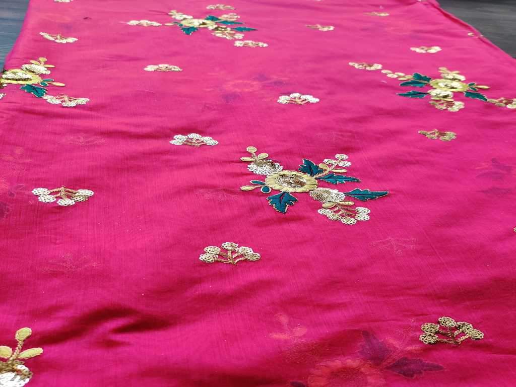 bright-pink-chanderi-with-sequins-thread-embroidery