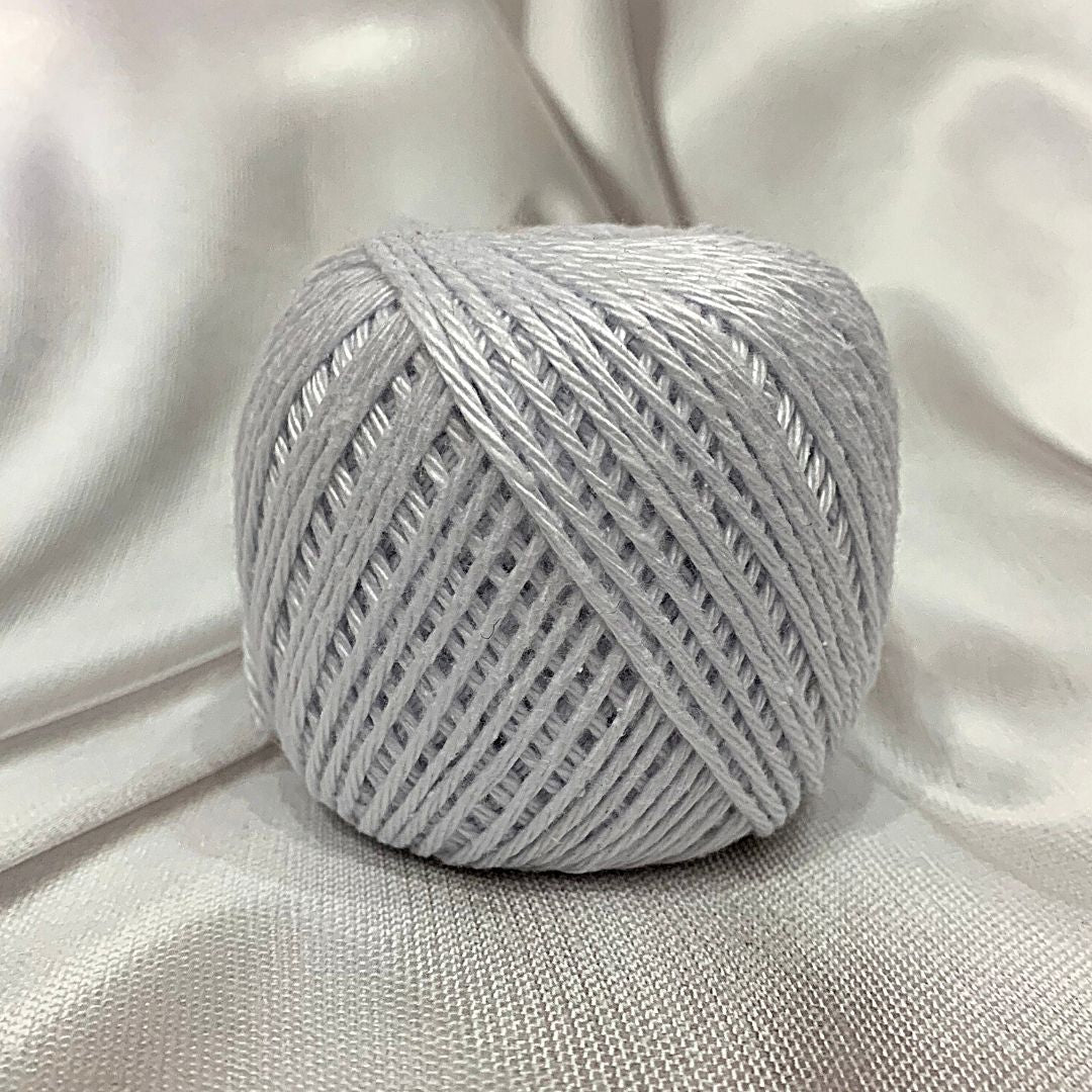 Brilliant White Color 100% Cotton Knitting Threads