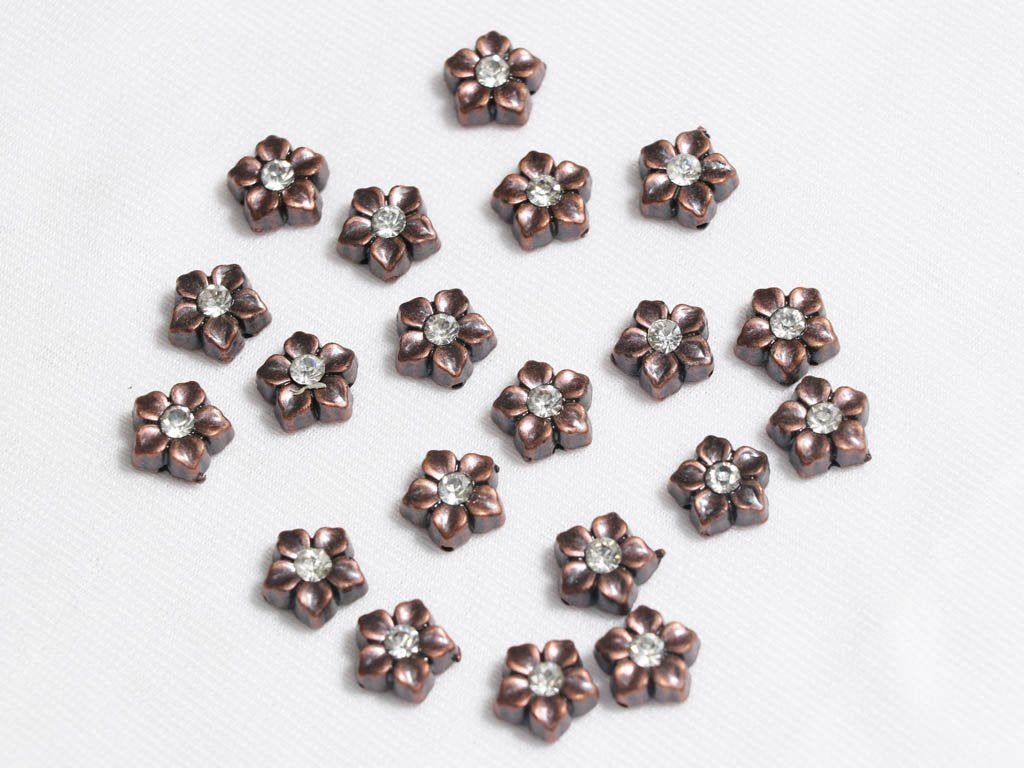 bronze-flower-designer-plastic-beads-11-mm