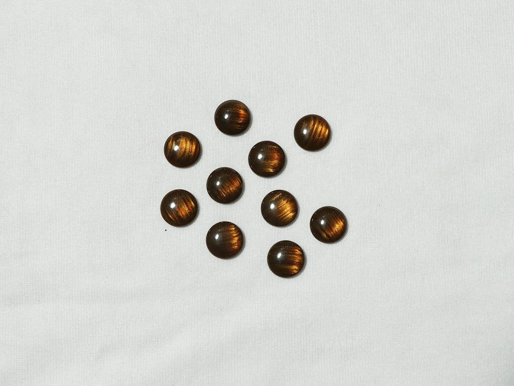 brown-golden-circular-glass-stones-14mm