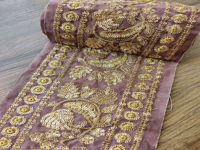 brown-raw-silk-border-with-embroidered-golden-zari-sequins-work