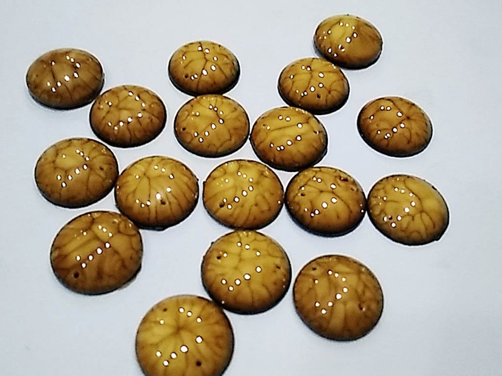brown-textured-circular-2-hole-plastic-stones-14-mm