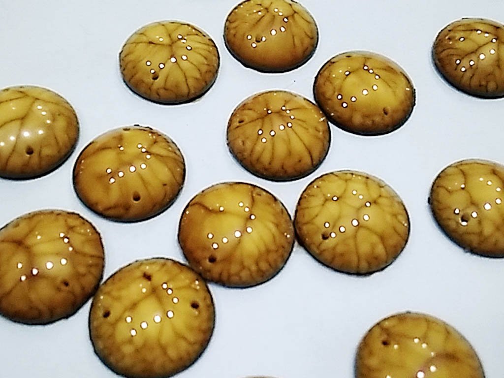 brown-textured-circular-2-hole-plastic-stones-16-mm