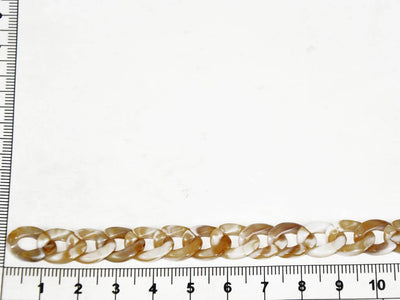 brown-white-circular-acrylic-chains