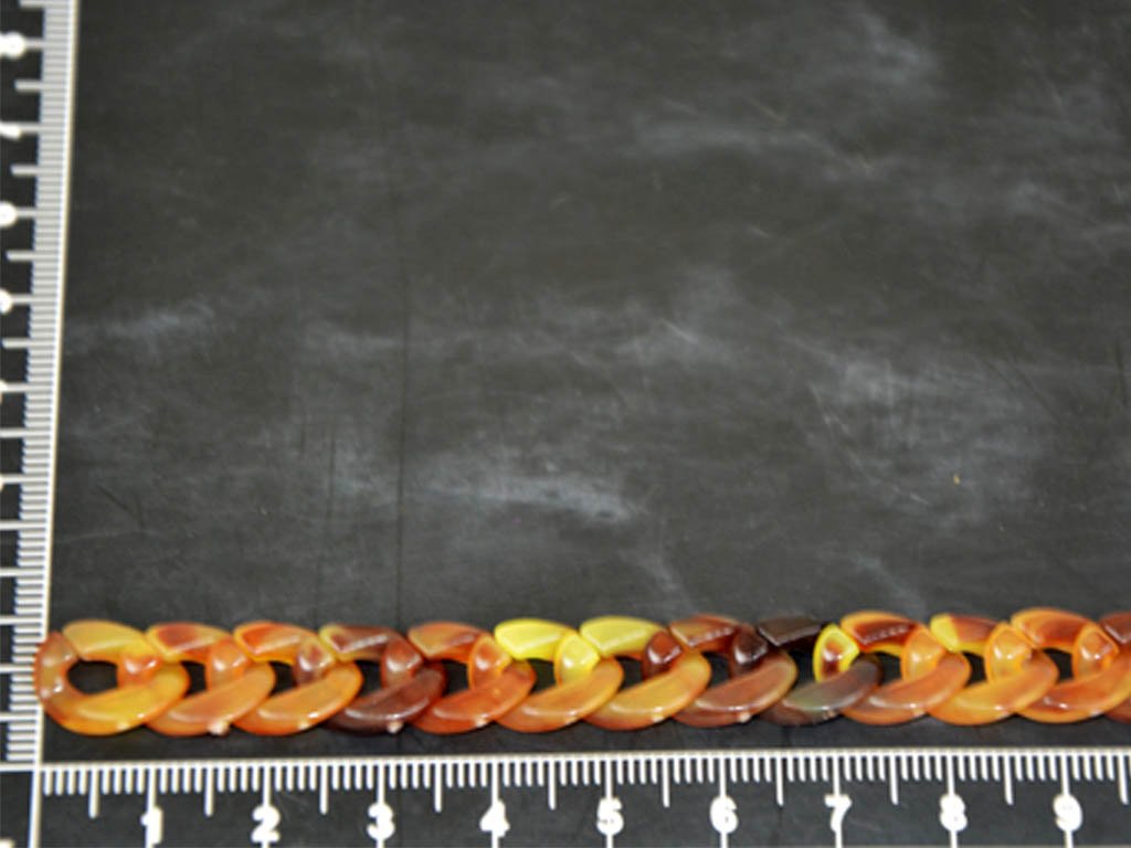 brown-yellow-circular-acrylic-chains
