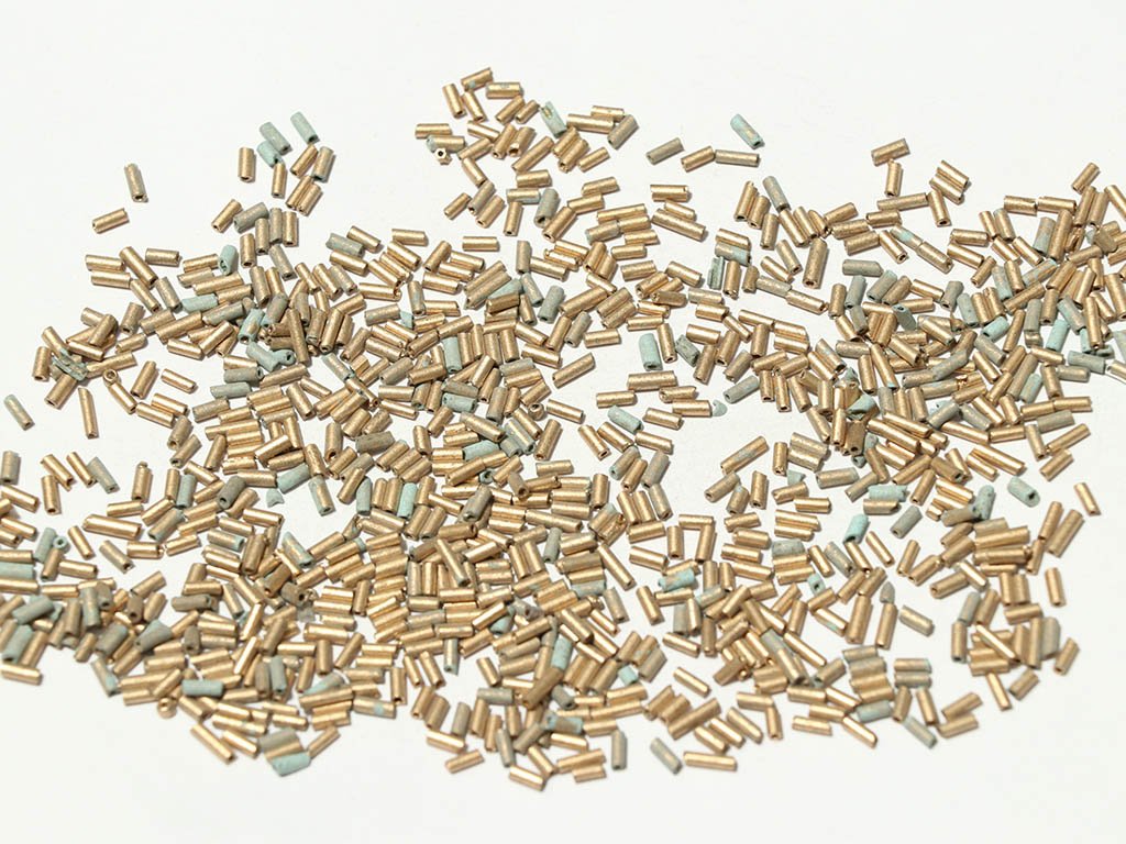light-spray-golden-opaque-pipe-bugle-glass-seed-beads
