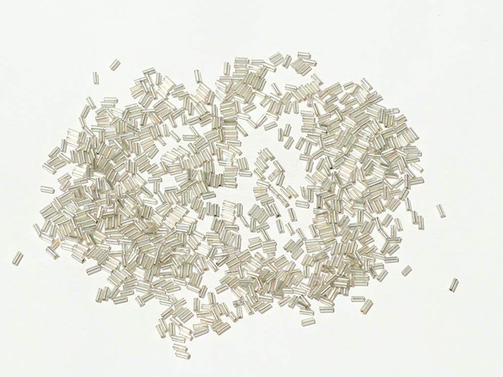 white-transparent-silverline-pipe-bugle-glass-seed-beads