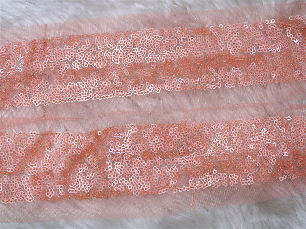 light-orange-fancy-sequins-trim-embroidered-borders-km-cmf-026-4