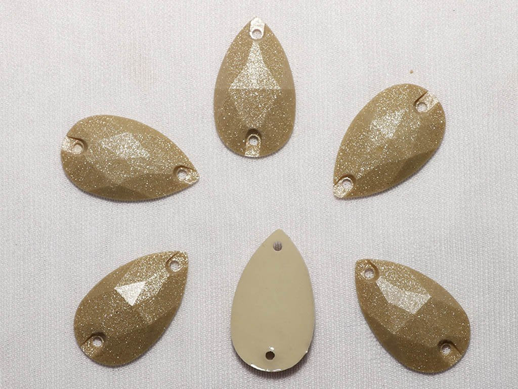 copper-designer-drop-plastic-stones-18x25-mm