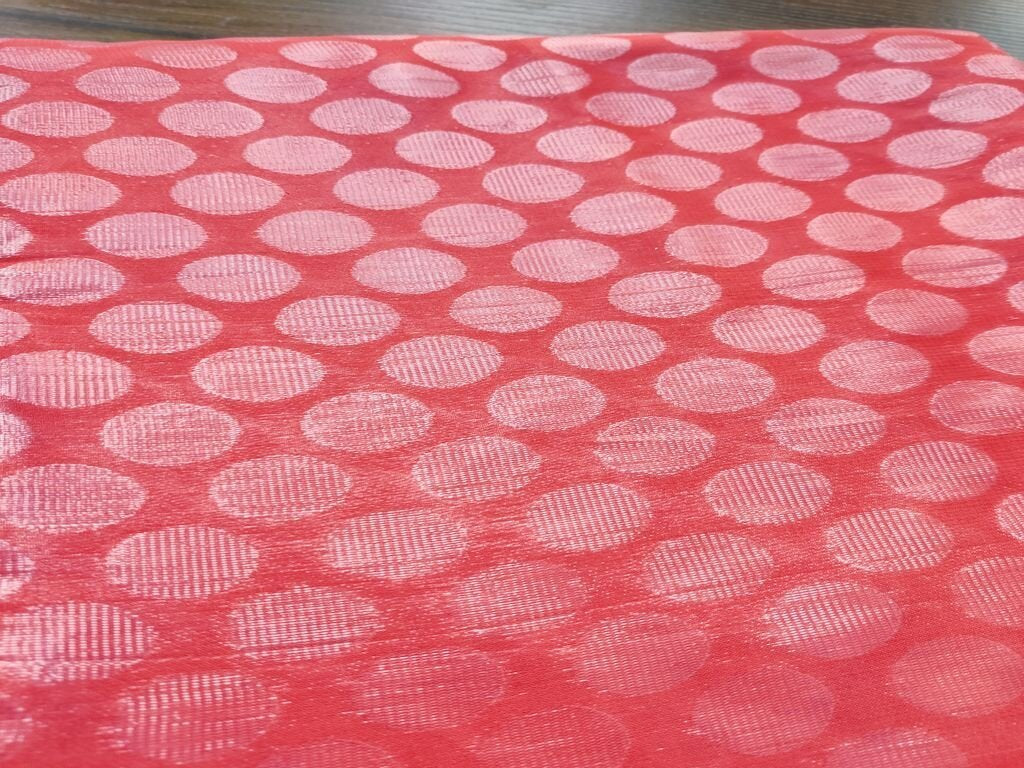 coral-viscose-georgette-with-weaved-silver-butis