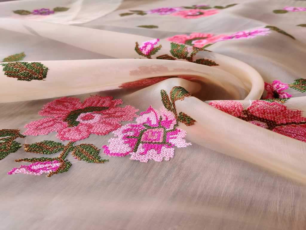 cream-organza-fabric-with-cross-stitched-embroidered-flowers-all-over