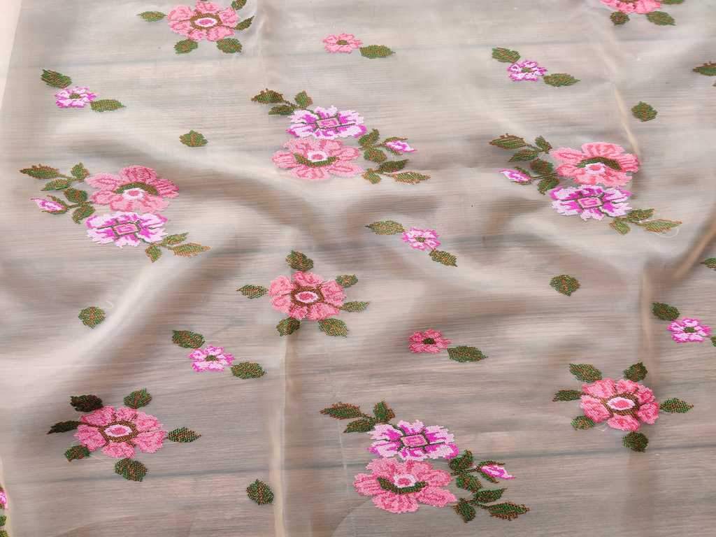 cream-organza-fabric-with-cross-stitched-embroidered-flowers-all-over