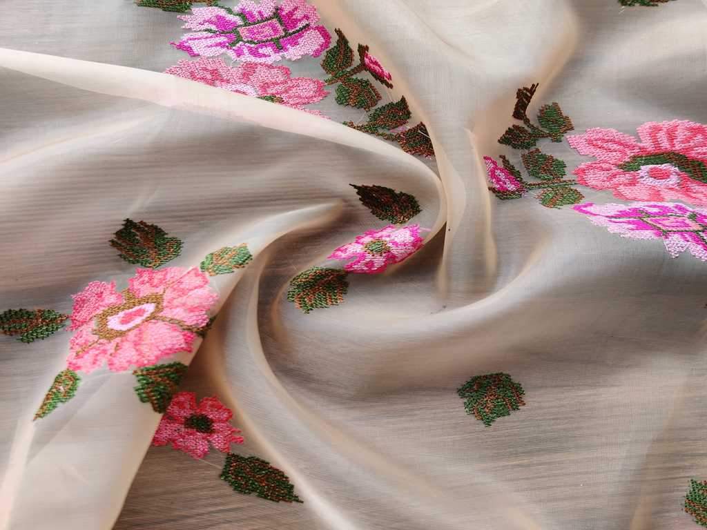 cream-organza-fabric-with-cross-stitched-embroidered-flowers-all-over