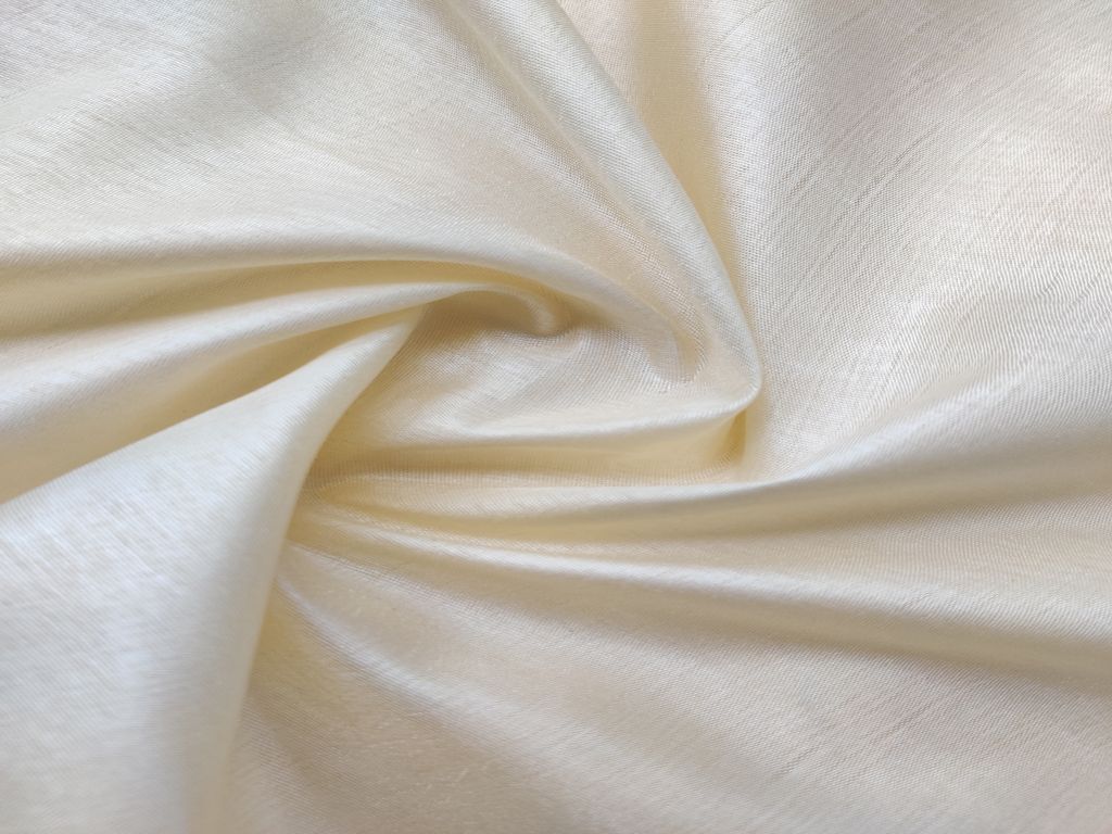 Cream Plain Rose Silk Fabric (4570350452805)