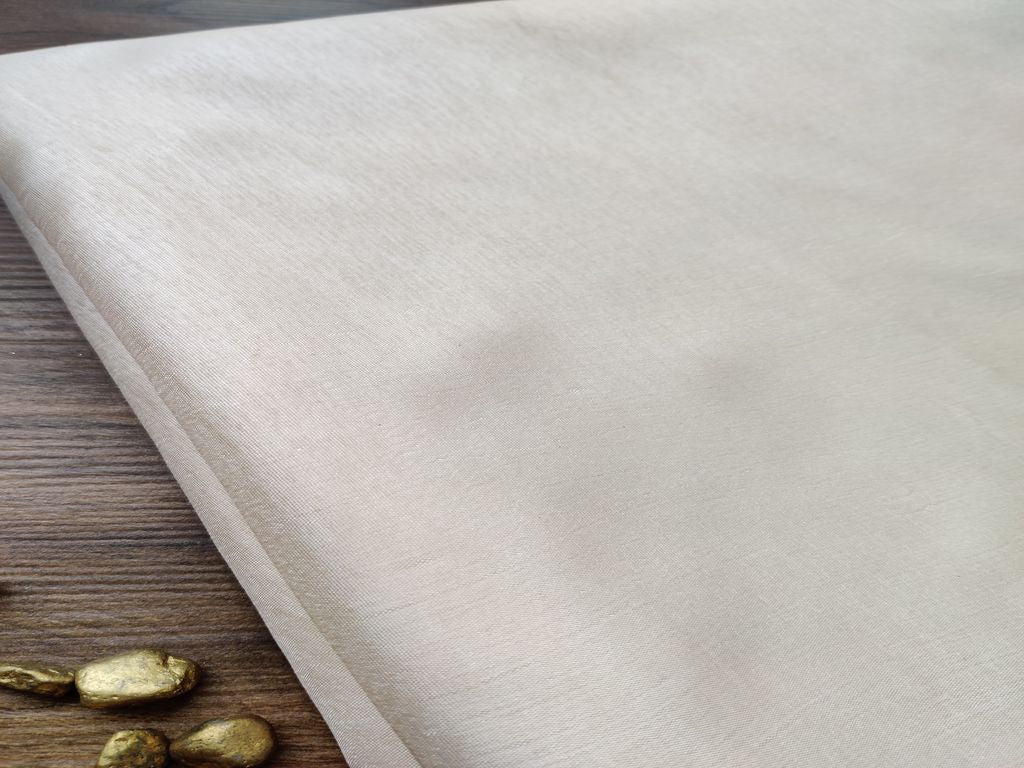 Cream Plain Rose Silk Fabric (4570350452805)