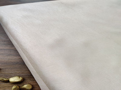 Cream Plain Rose Silk Fabric (4570350452805)