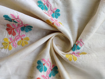 cream-chanderi-fabric-with-cross-stitch-embroidery