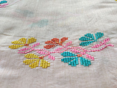 cream-chanderi-fabric-with-cross-stitch-embroidery