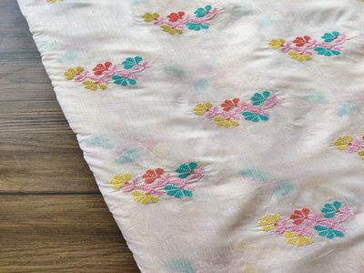 cream-chanderi-fabric-with-cross-stitch-embroidery