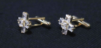 cross-design-large-crystals-golden-metallic-cufflinks