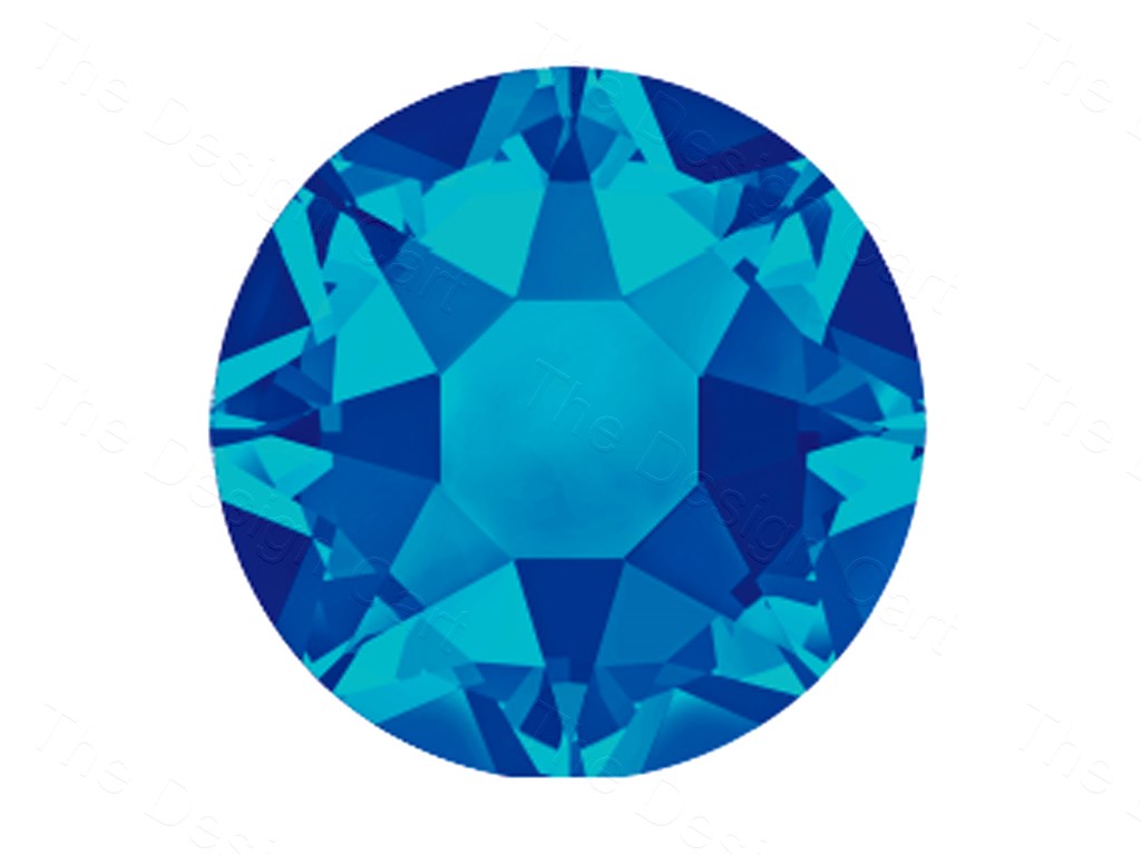 Crystal Bermuda Blue Swarovski Hotfix Rhinestones (1621658730530)