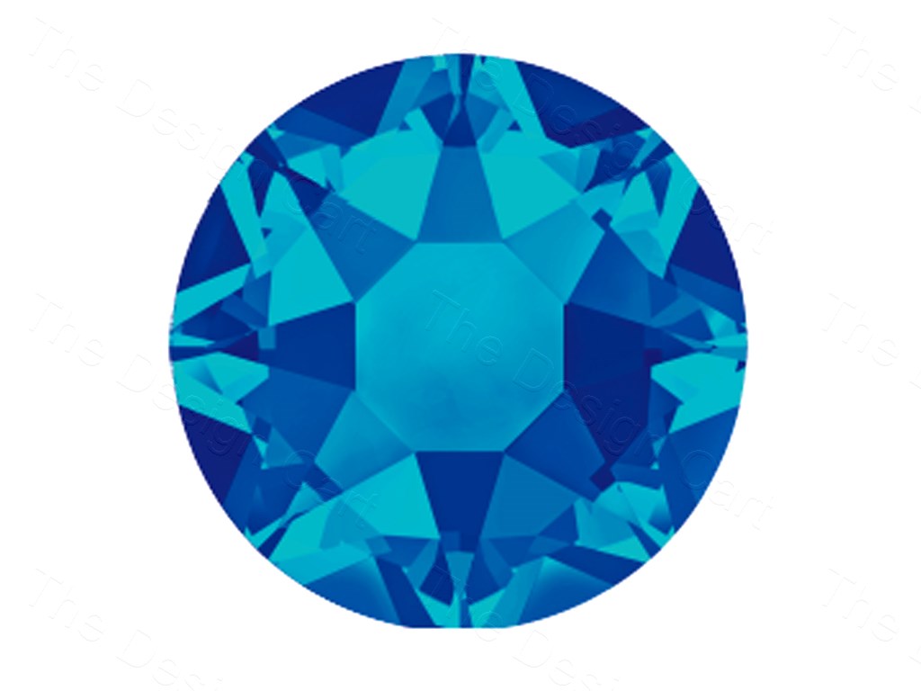 Crystal Bermuda Blue Preciosa Hotfix Rhinestones (1621658730530)
