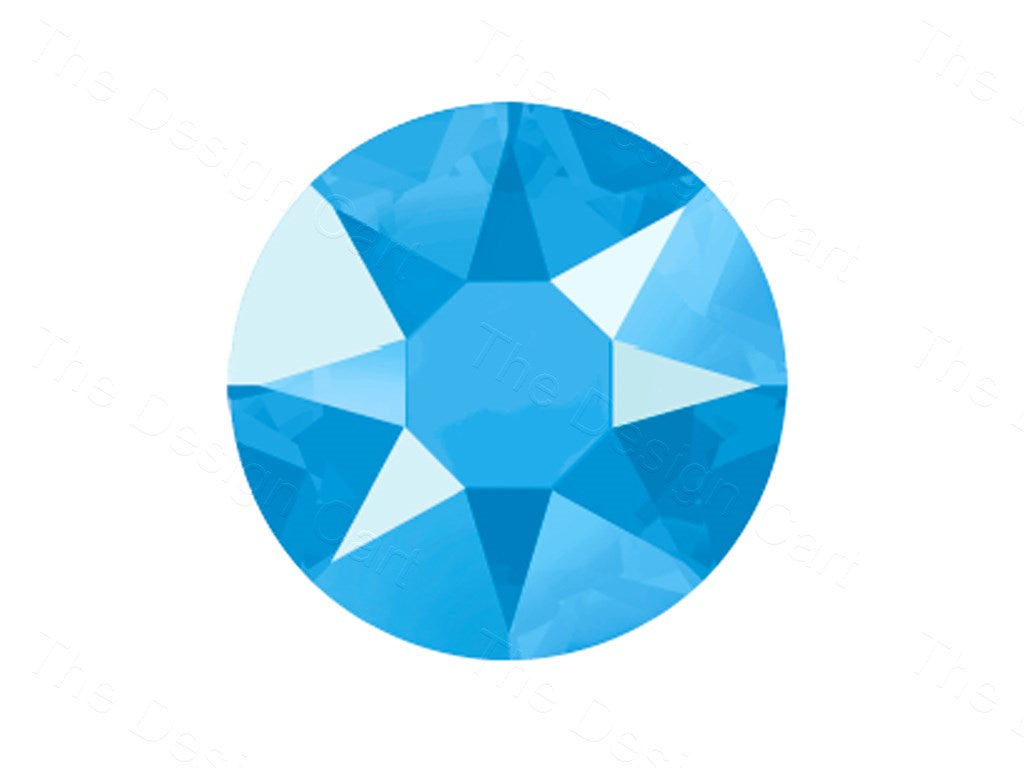 Crystal Summer Blue Preciosa Hotfix Rhinestones (1628264792098)
