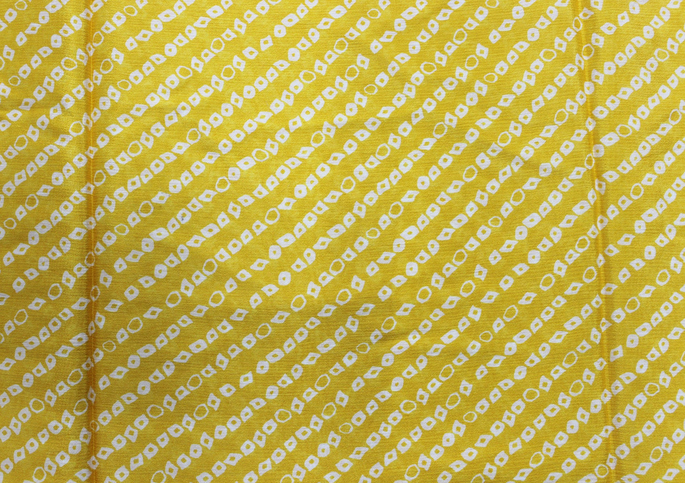 Yellow Stripes Viscose Chinon Digital Printed Fabric