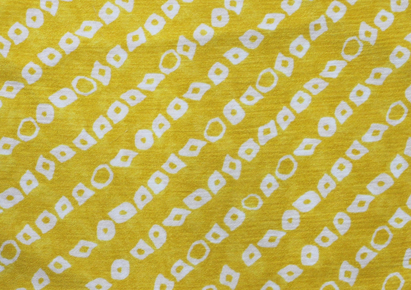 Yellow Stripes Viscose Chinon Digital Printed Fabric