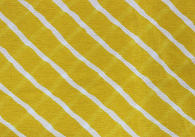 Yellow Stripes Viscose Chinon Digital Printed Fabric